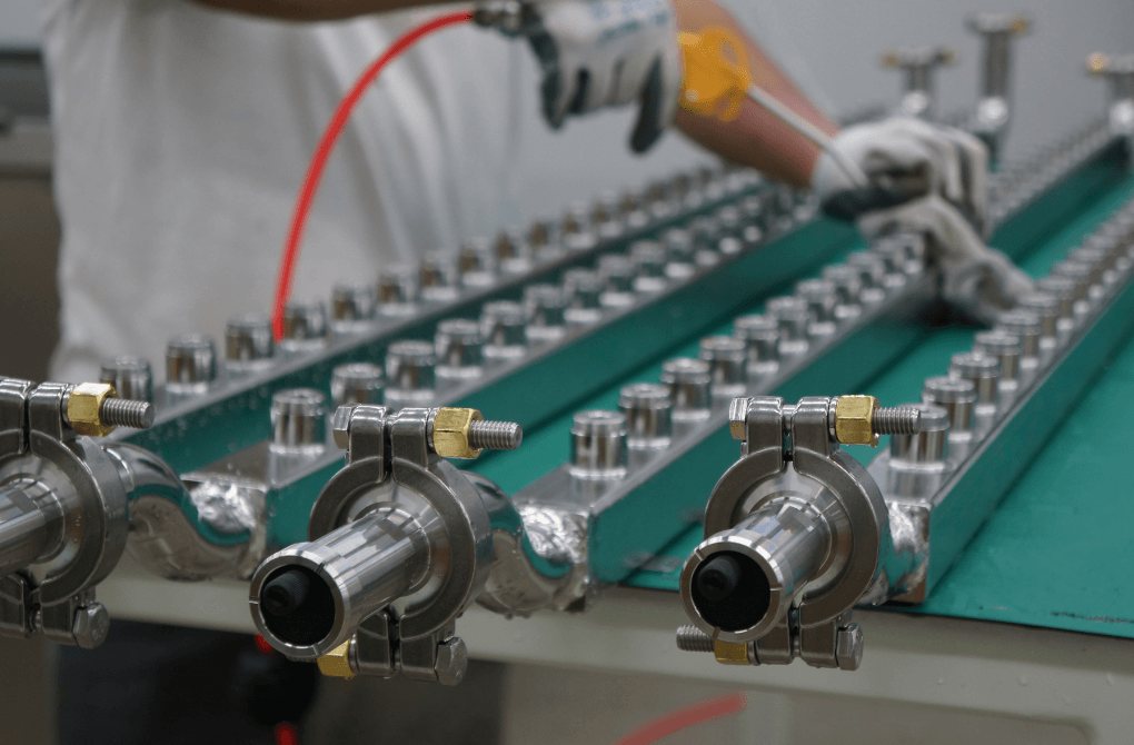 ARA manifold assembly in production